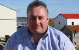  Roger Spink, presidente de la Cámara de Comercio de Falklands: igualmente “anticipamos poder trabajar con nuestros amigos de Chile y Uruguay”   